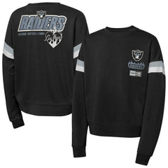 Las Vegas Raiders Girls Eternal Love Pullover Sweatshirt - Black - NFL
