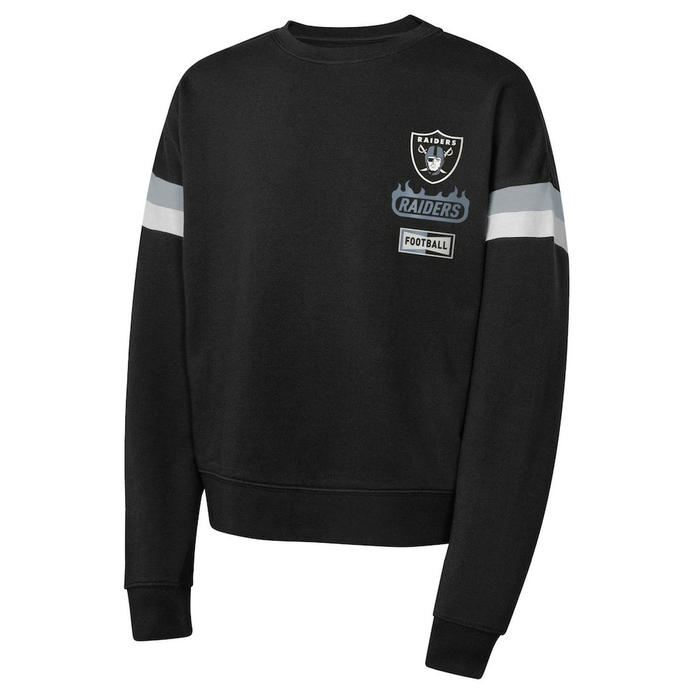 Las Vegas Raiders Girls Eternal Love Pullover Sweatshirt - Black - NFL