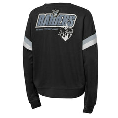 Las Vegas Raiders Girls Eternal Love Pullover Sweatshirt - Black - NFL