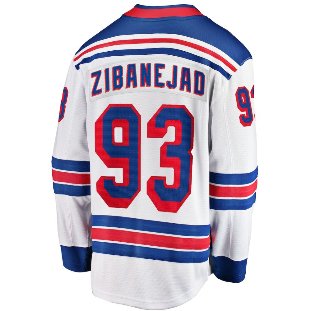 Mika Zibanejad New York Rangers Fanatics Away Premier Breakaway Player Jersey - White | Fanatics near me