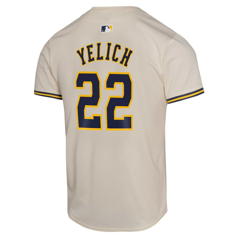 Christian Yelich Milwaukee Brewers Nike Youth Home Game Player Jersey Outlet
