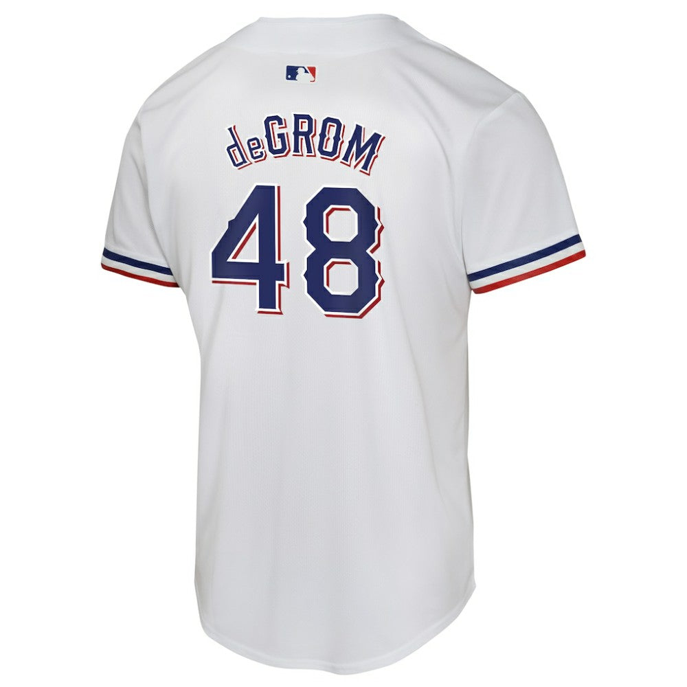 Jacob deGrom Texas Rangers Nike Youth Home Game Player Jersey for sale