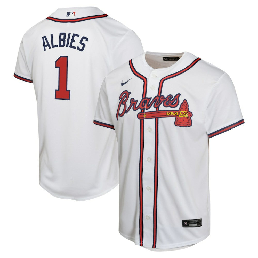 Ozzie Albies Atlanta Braves Nike Youth Home Game Player Jersey Near Me