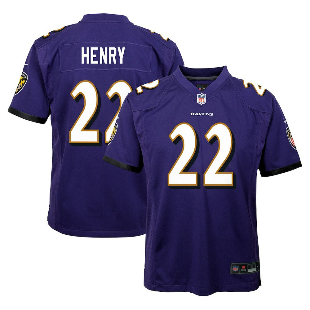 Derrick Henry Baltimore Ravens Youth Game Jersey - Purple - Nike