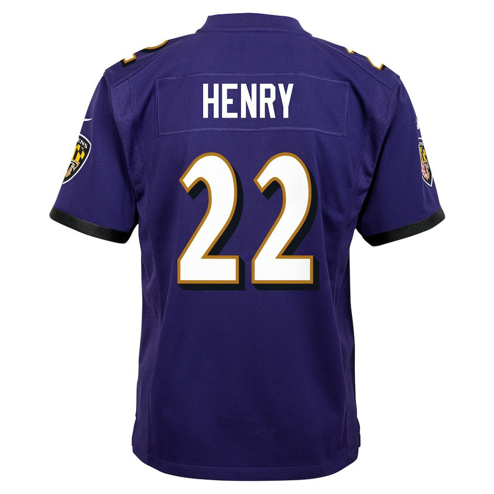Derrick Henry Baltimore Ravens Youth Game Jersey - Purple - Nike