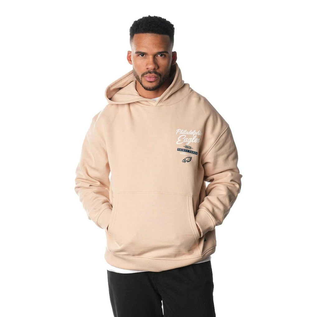 Philadelphia Eagles The Wild Collective Unisex Fleece Pullover Hoodie - Cream - NFL