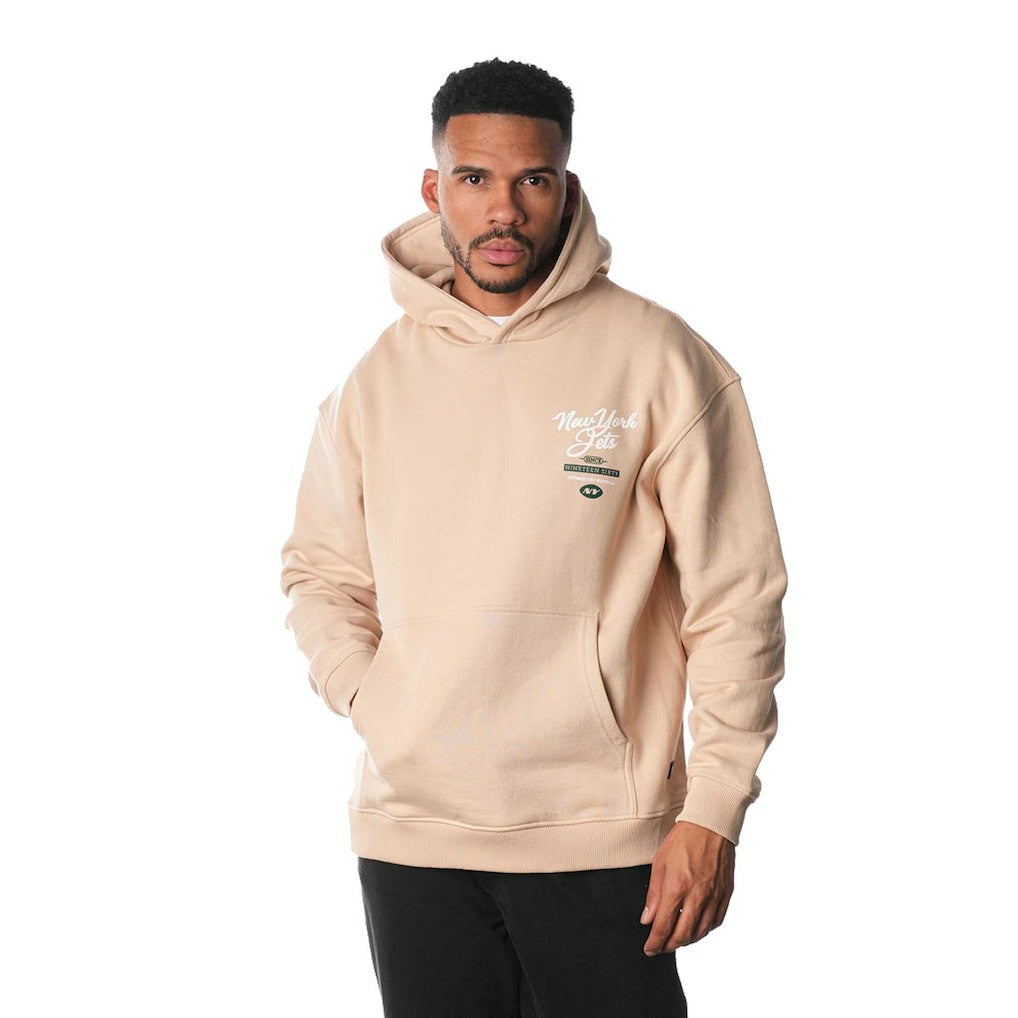 New York Jets The Wild Collective Unisex Fleece Pullover Hoodie - Cream - NFL