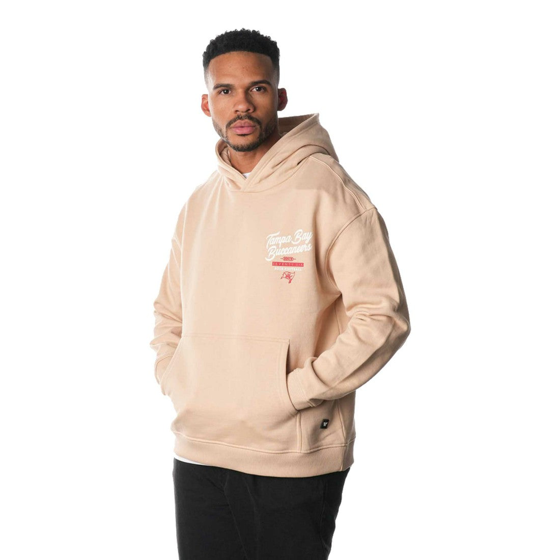 Tampa Bay Buccaneers The Wild Collective Unisex Fleece Pullover Hoodie - Cream - NFL