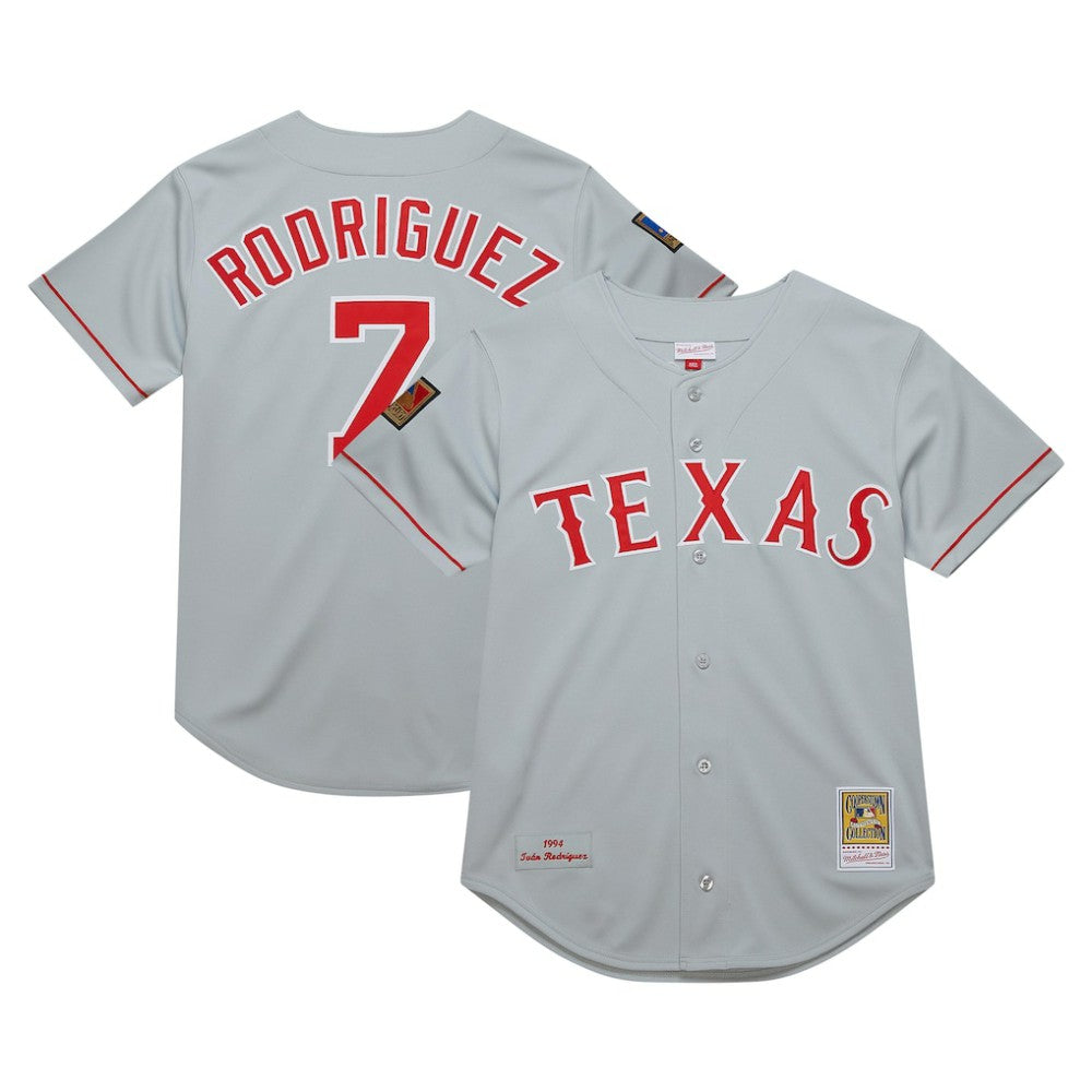 Ivan RodriguezTexas Rangers Mitchell & Ness 1994 Cooperstown Collection Authentic Dark Jersey Outlet