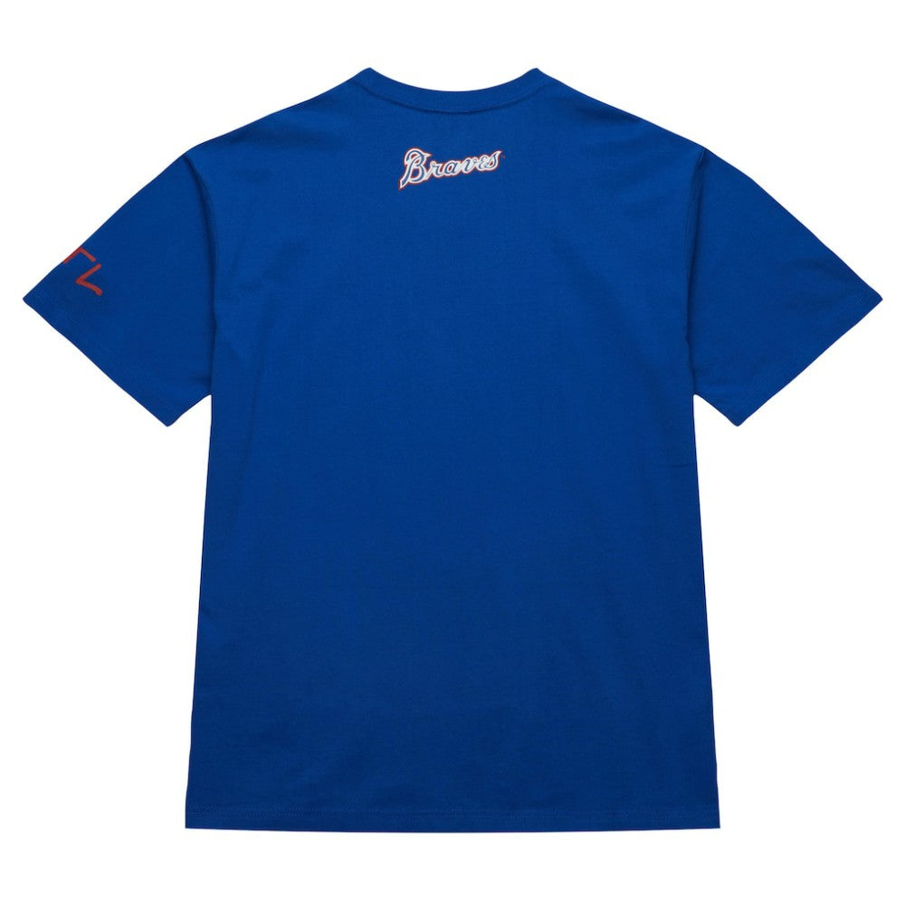 Hank Aaron Atlanta Braves Mitchell & Ness Cooperstown Collection Heavyweight Premium Player Vintage Logo T-Shirt Outlet