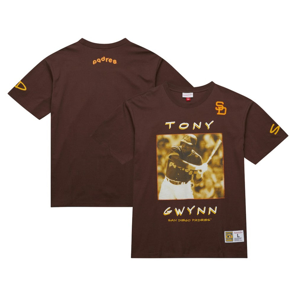 Tony Gwynn San Diego Padres Mitchell & Ness Cooperstown Collection Heavyweight Premium Player Vintage Logo T-Shirt Near Me