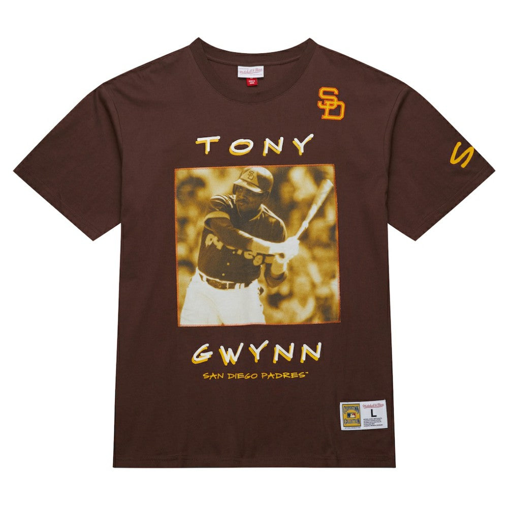 Tony Gwynn San Diego Padres Mitchell & Ness Cooperstown Collection Heavyweight Premium Player Vintage Logo T-Shirt Near Me