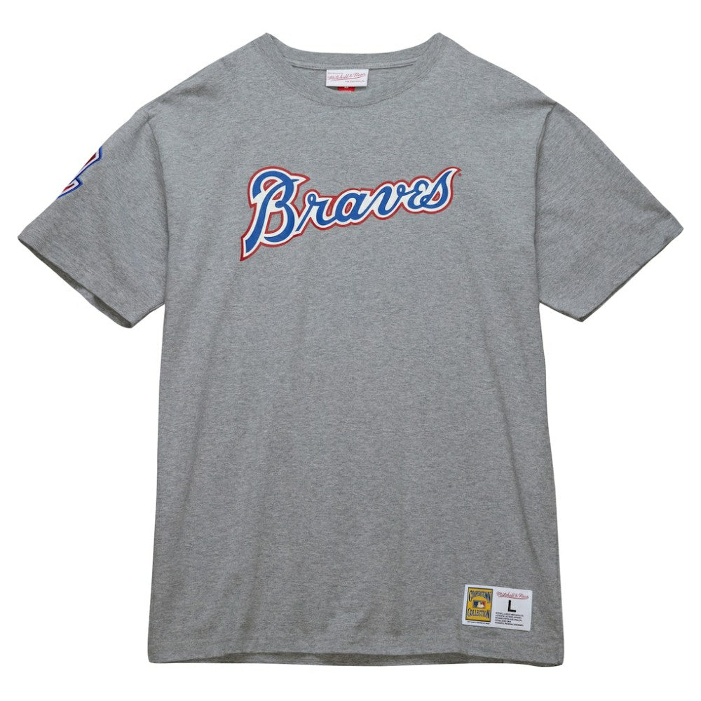Hank Aaron Atlanta Braves Mitchell & Ness Cooperstown Collection Legends T-Shirt for sale