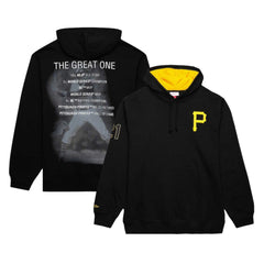 Roberto Clemente Pittsburgh Pirates Mitchell & Ness Vintage Logo Name & Number Pullover Hoodie Outlet