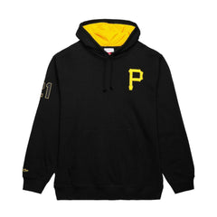 Roberto Clemente Pittsburgh Pirates Mitchell & Ness Vintage Logo Name & Number Pullover Hoodie Outlet