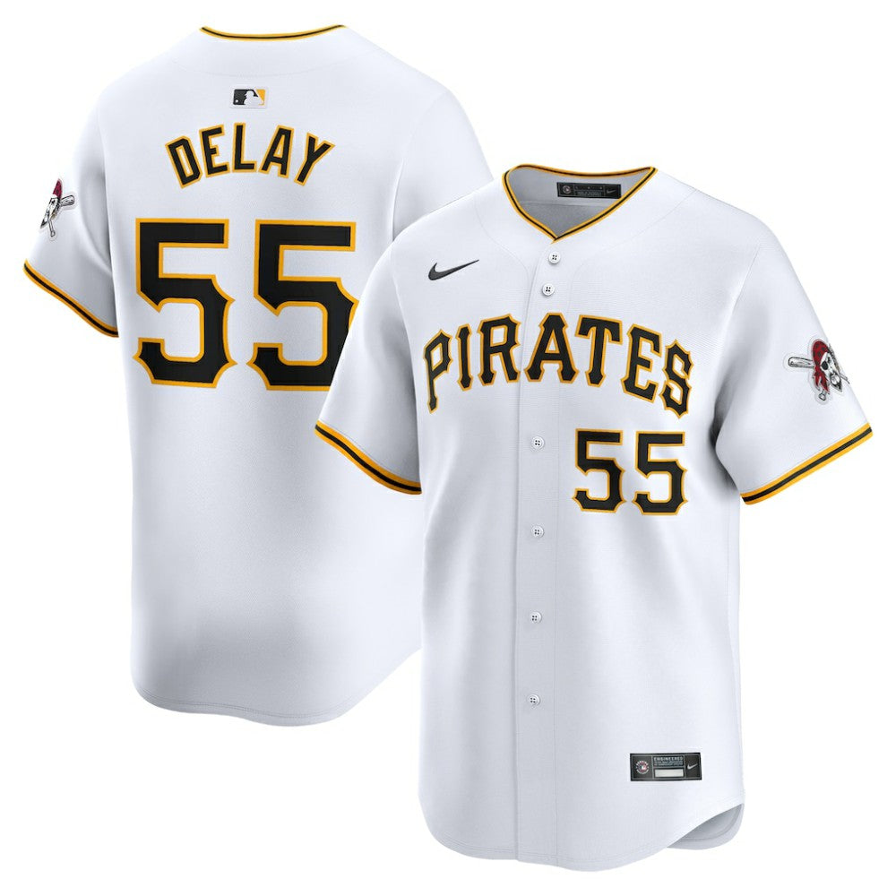 Jason Delay Pittsburgh Pirates Nike Home Limited Player Jersey Outlet