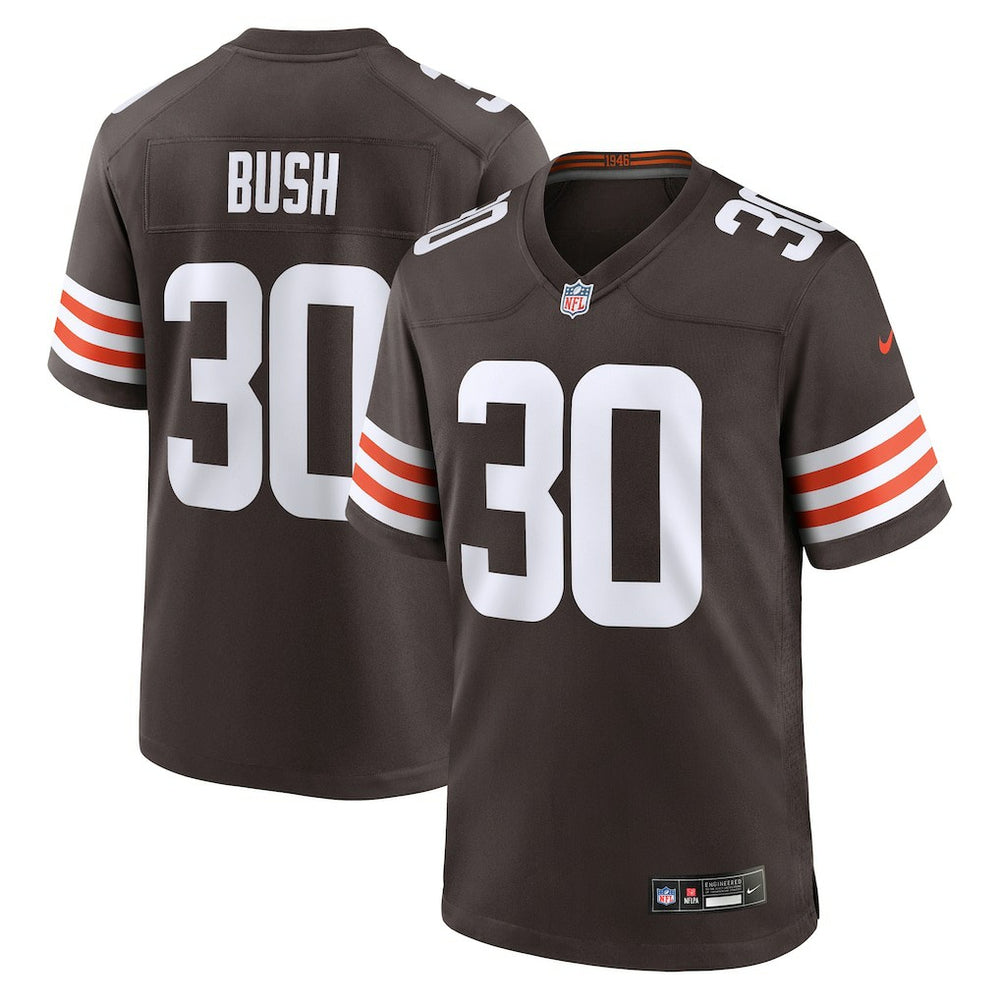 Devin Bush Cleveland Browns Game Jersey - Brown - Nike