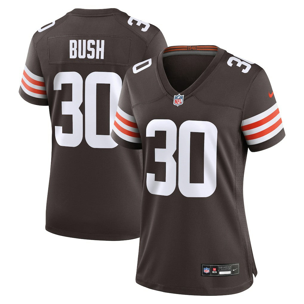 Devin Bush Cleveland Browns Women's Game Jersey - Brown - Nike