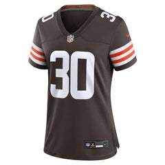 Devin Bush Cleveland Browns Women's Game Jersey - Brown - Nike
