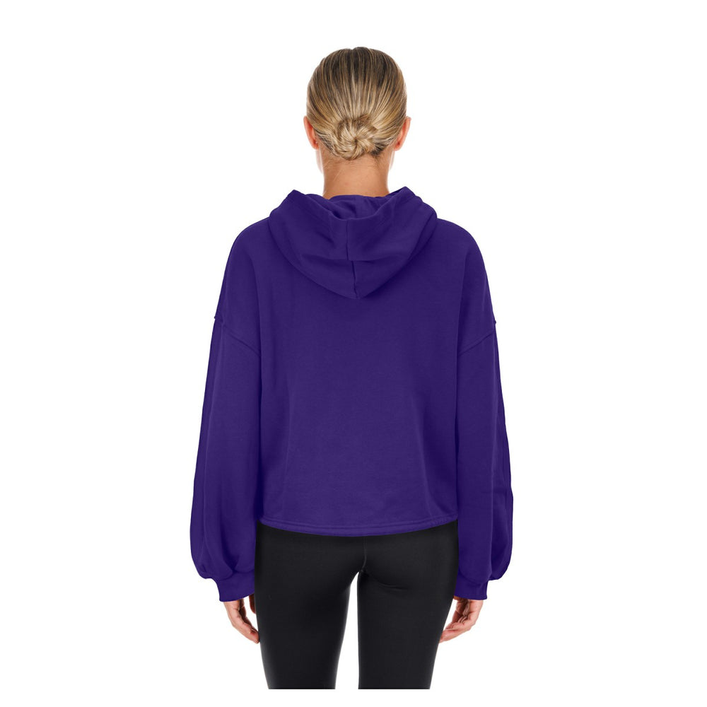 New Era Phoenix Suns Women's 2024/25 City Edition Cropped Pullover Hoodie Purple