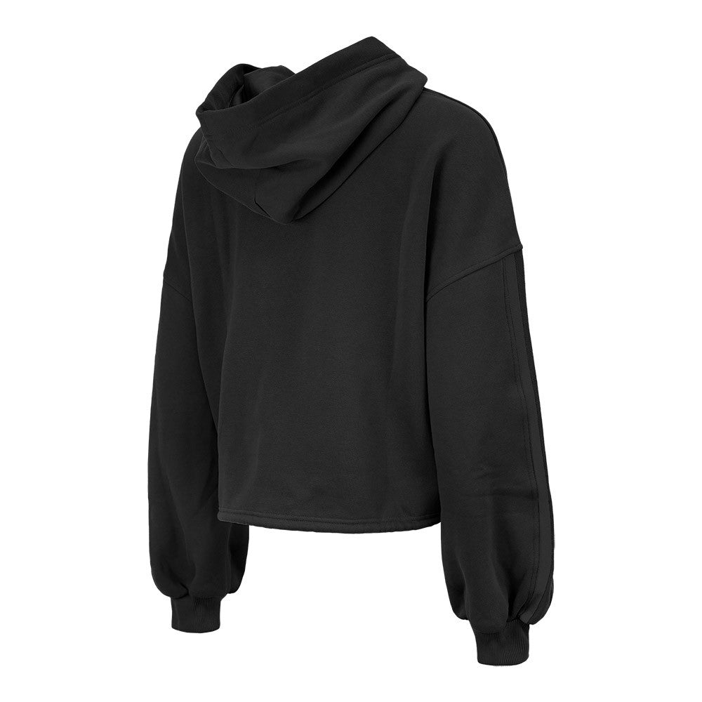 New Era Toronto Raptors Women's 2024/25 City Edition Cropped Pullover Hoodie Black