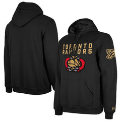 New Era Toronto Raptors 2024/25 City Edition Chenille Heavyweight Pullover Hoodie Black