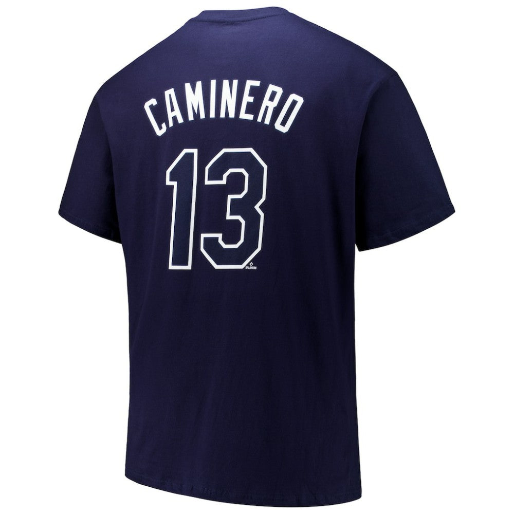 Junior Caminero Tampa Bay Rays Fanatics Big & Tall Name & Number T-Shirt Outlet