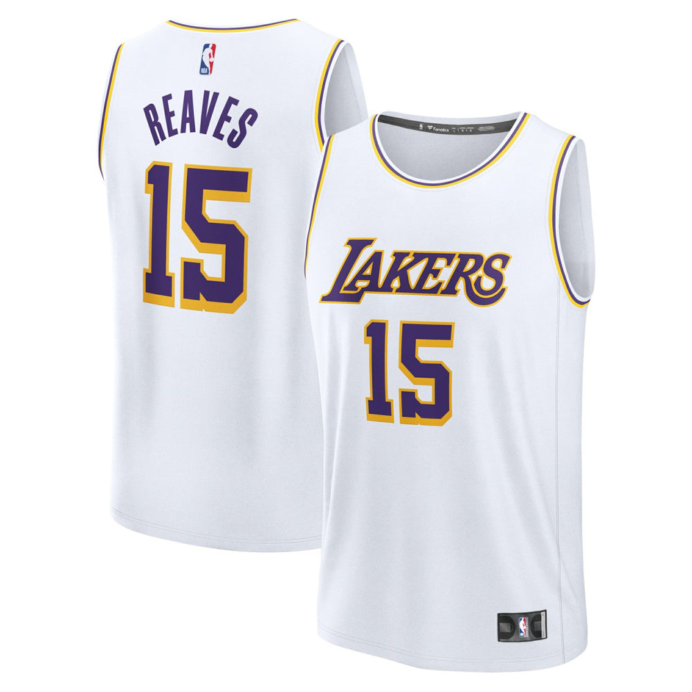 Fanatics Austin Reaves Los Angeles Lakers Fast Break Replica Player Jersey Association Edition White