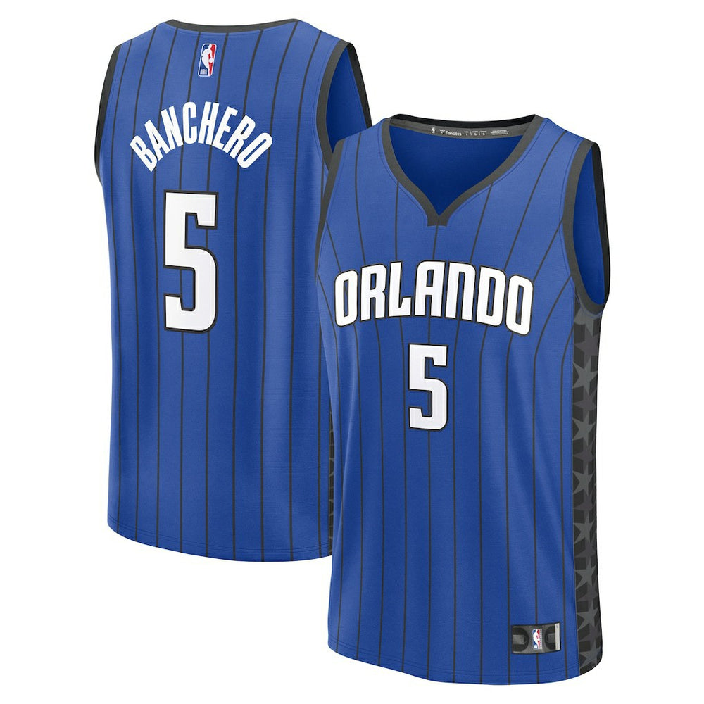 Fanatics Paolo Banchero Orlando Magic Fast Break Replica Player Jersey Statement Edition Blue