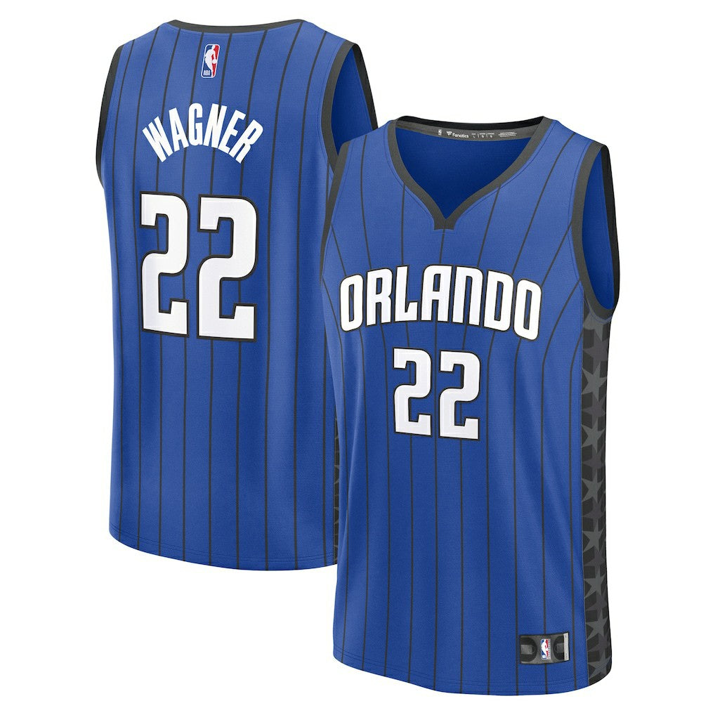 Fanatics Franz Wagner Orlando Magic Fast Break Replica Player Jersey Statement Edition Blue