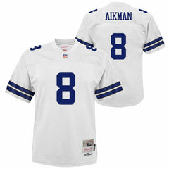 Troy Aikman Dallas Cowboys Youth 1992 Legacy Jersey - White - Mitchell & Ness