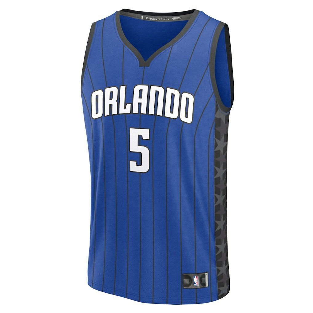 Fanatics Paolo Banchero Orlando Magic Youth Fast Break Replica Player Jersey Statement Edition Blue