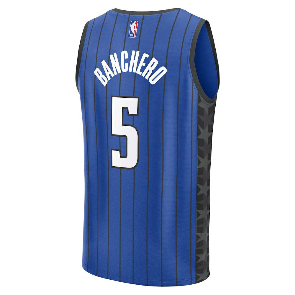 Fanatics Paolo Banchero Orlando Magic Youth Fast Break Replica Player Jersey Statement Edition Blue