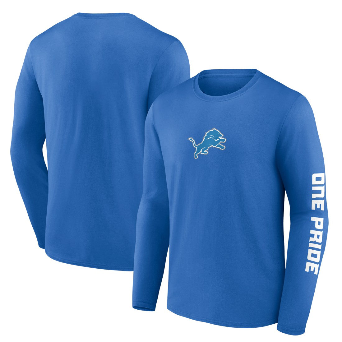 Detroit Lions One Pride Long Sleeve T-Shirt - Blue - Fanatics