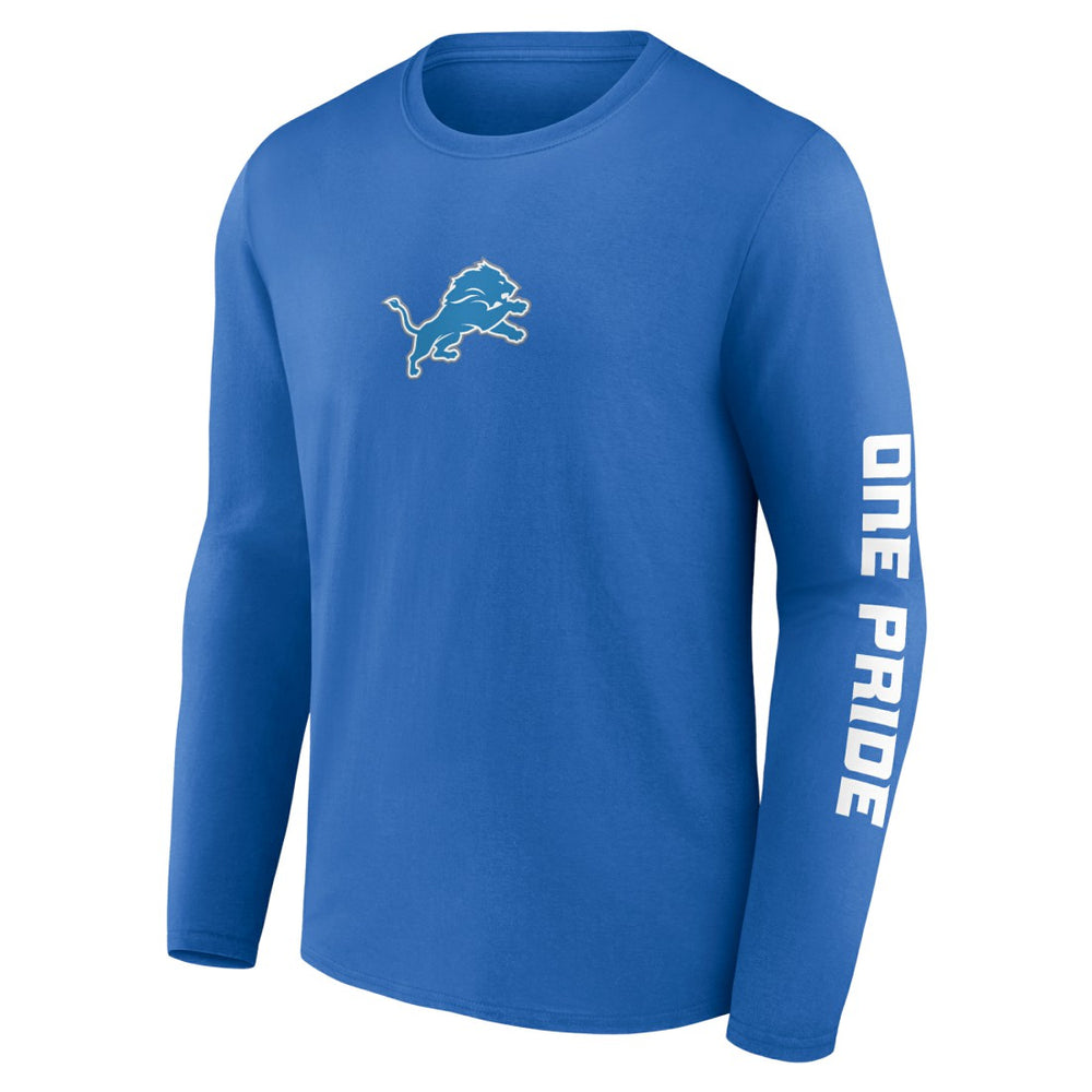 Detroit Lions One Pride Long Sleeve T-Shirt - Blue - Fanatics