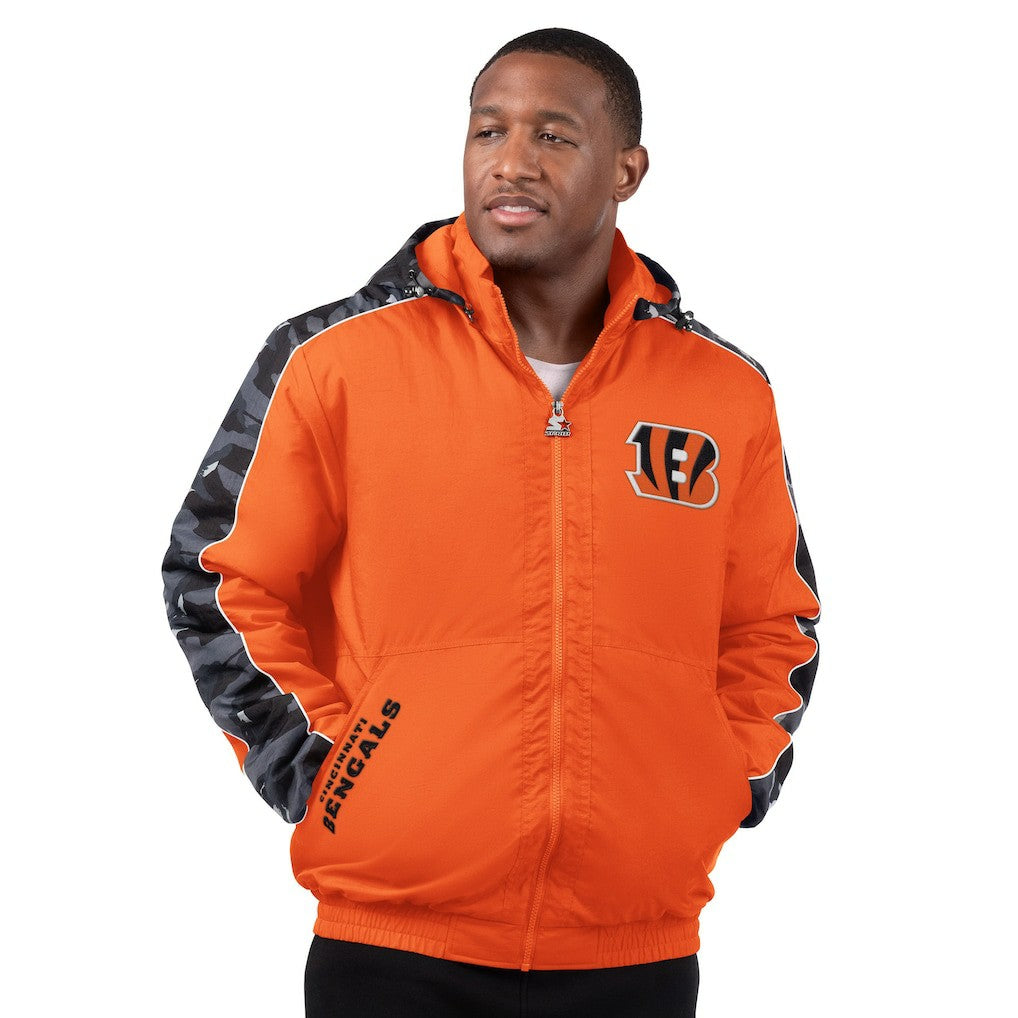 Cincinnati Bengals Starter Thursday Night Gridiron Full-Zip Jacket - Orange - NFL