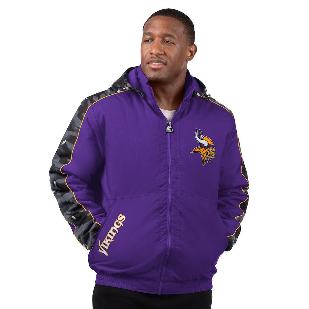Minnesota Vikings Starter Thursday Night Gridiron Full-Zip Jacket - Purple - NFL