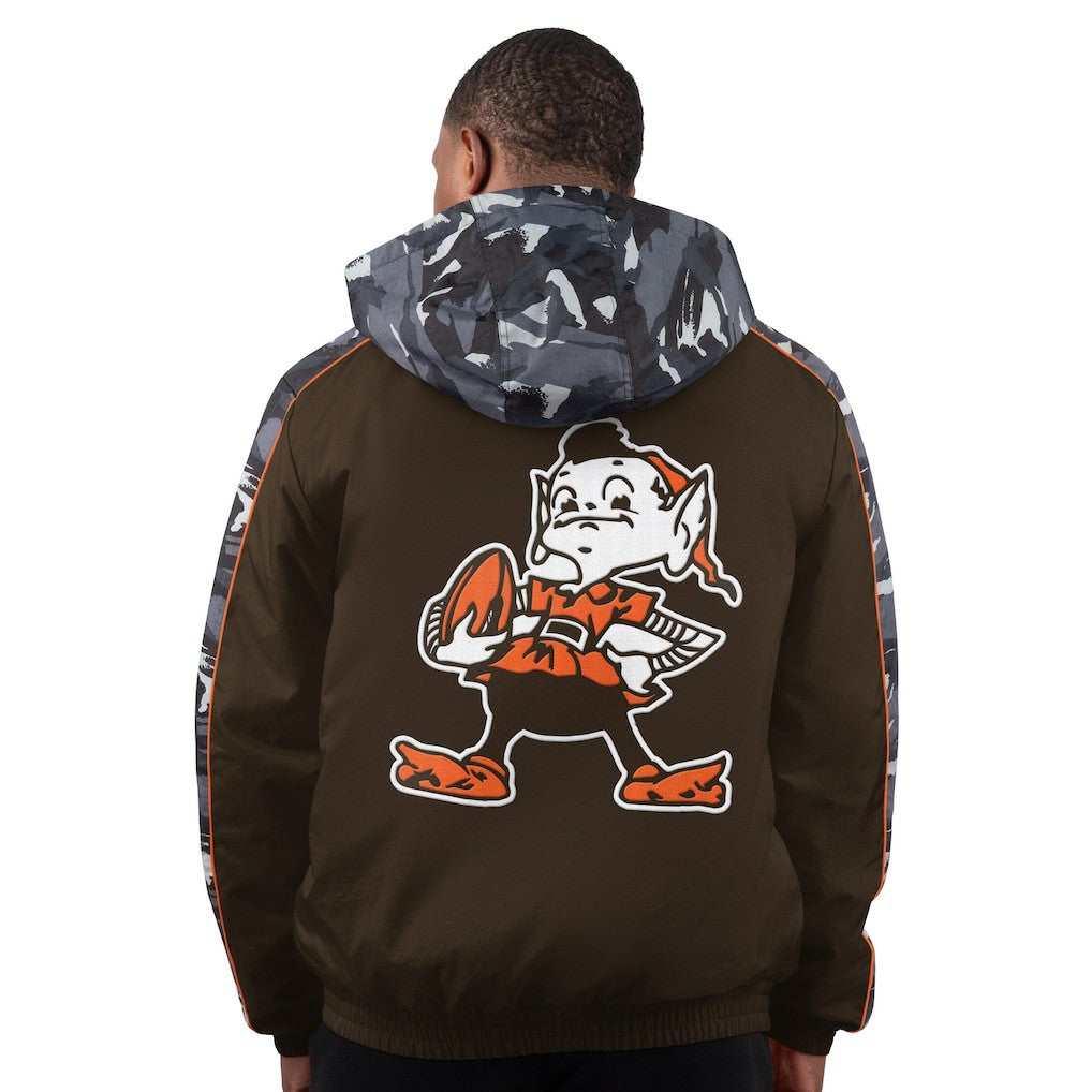 Cleveland Browns Starter Thursday Night Gridiron Full-Zip Hoodie Jacket - Brown - NFL