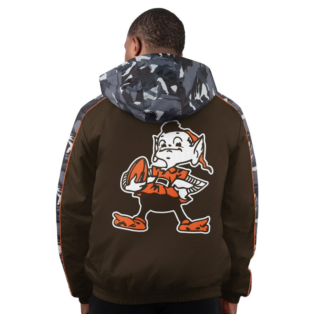 Cleveland Browns Starter Thursday Night Gridiron Full-Zip Hoodie Jacket - Brown - NFL