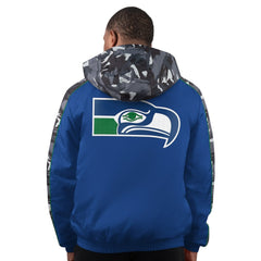Seattle Seahawks Starter Thursday Night Gridiron Full-Zip Hoodie Jacket - Royal - NFL