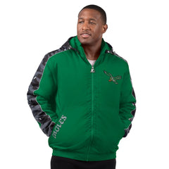 Philadelphia Eagles Starter Thursday Night Gridiron Full-Zip Hoodie Jacket - Kelly Green - NFL