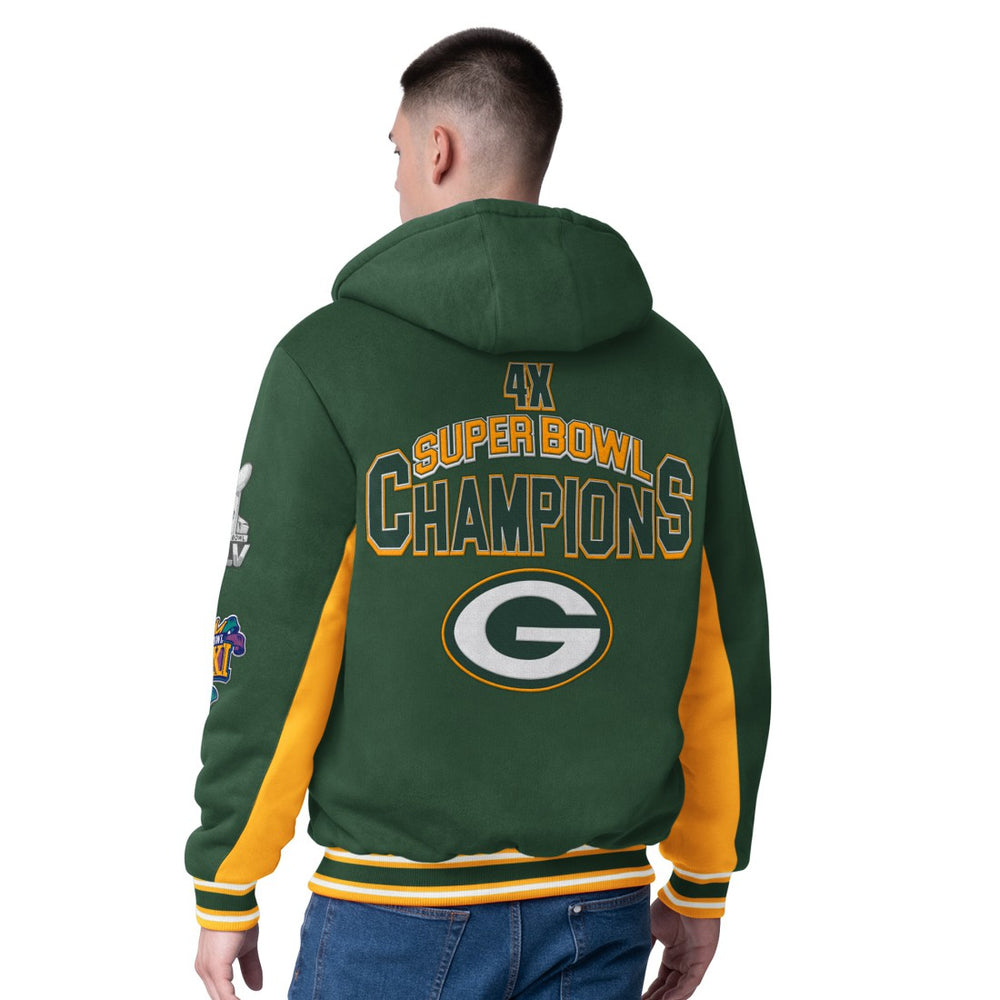 Green Bay Packers G-III Extreme No Huddle Commemorative Full-Zip Hoodie Jacket - Green - NFL