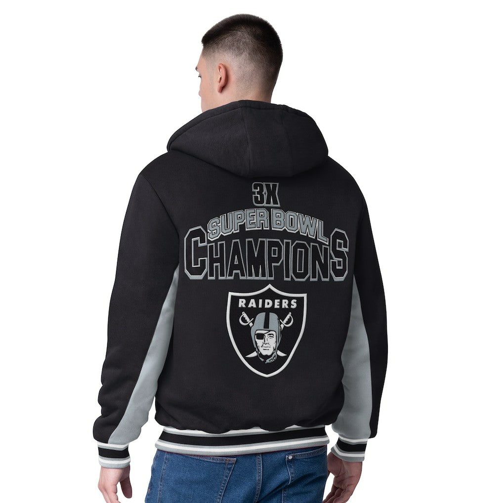 Las Vegas Raiders G-III Extreme No Huddle Commemorative Full-Zip Hoodie Jacket - Black - NFL