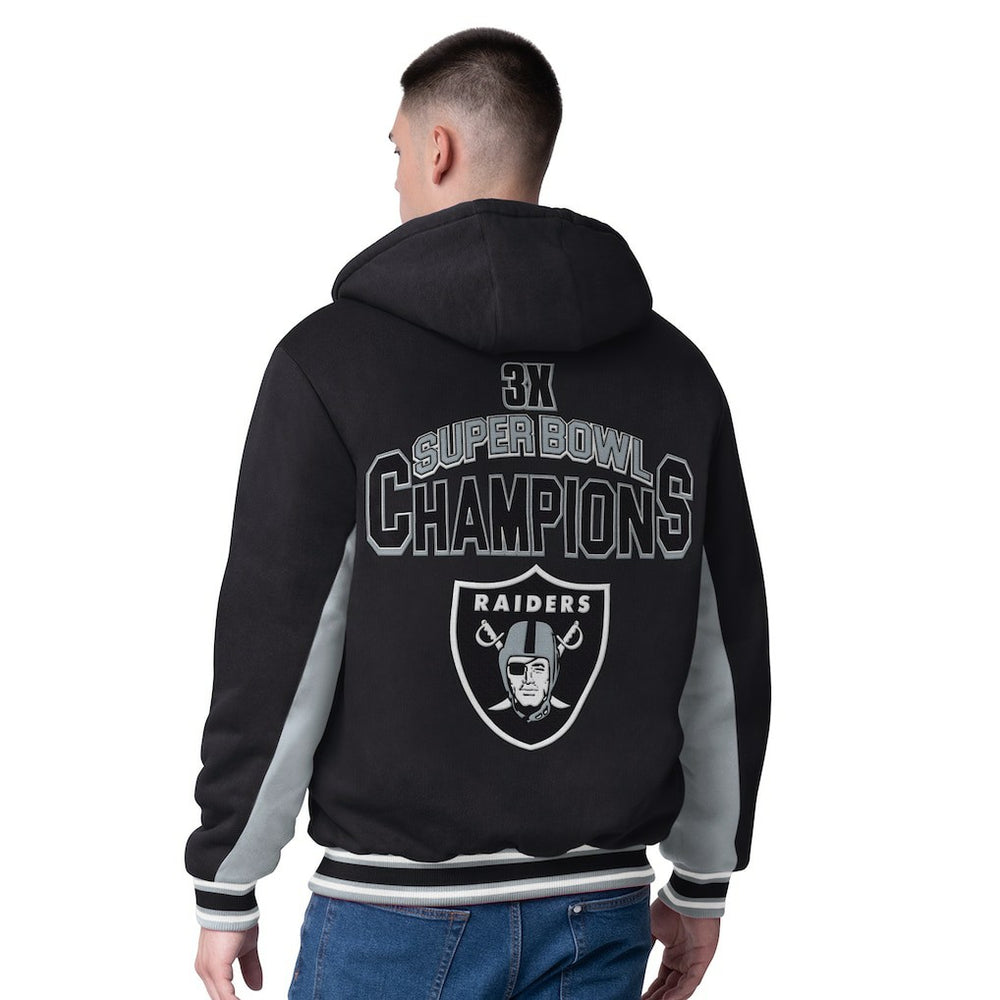 Las Vegas Raiders G-III Extreme No Huddle Commemorative Full-Zip Hoodie Jacket - Black - NFL