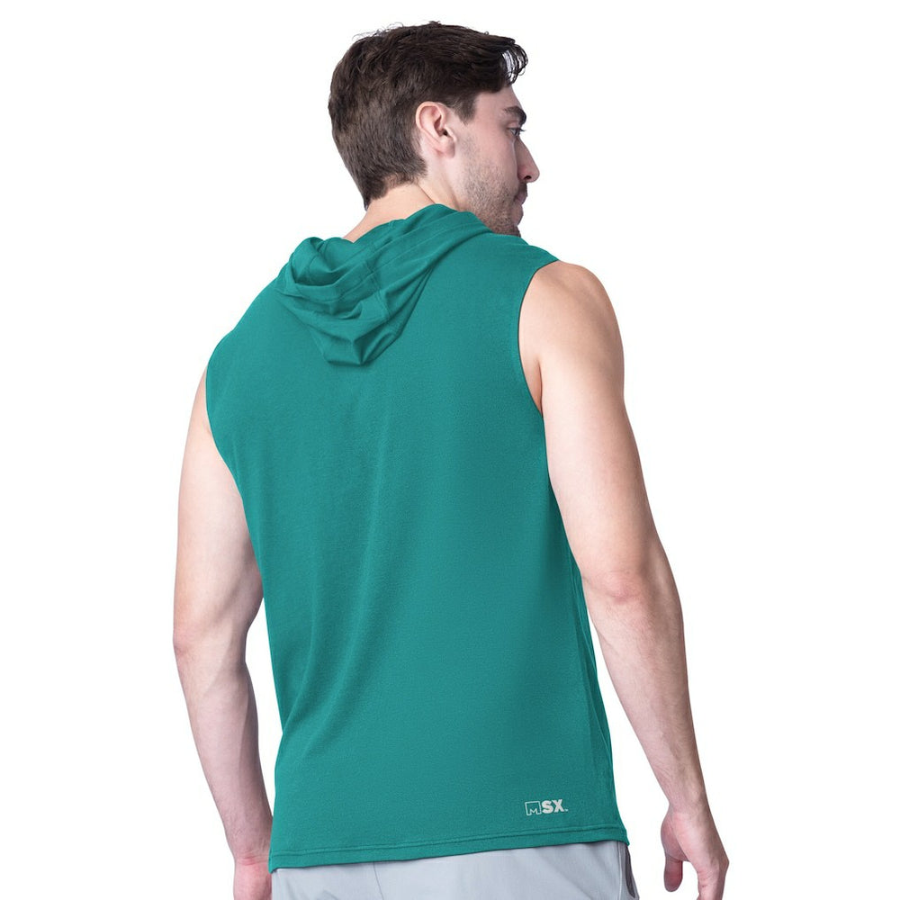 Miami Dolphins MSX by Michael Strahan Action Sleeveless Pullover Hoodie - Aqua - NFL
