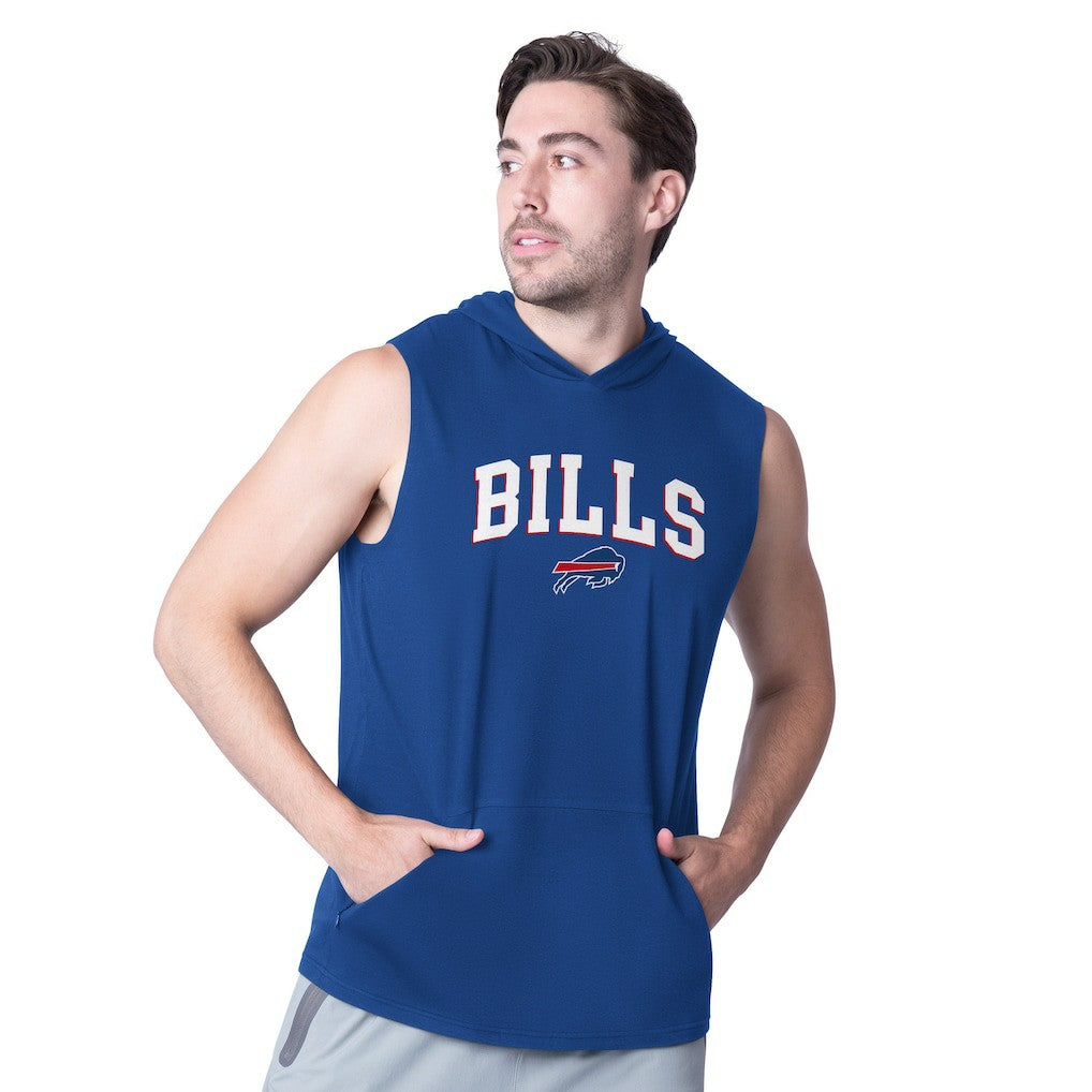 Buffalo Bills MSX by Michael Strahan Action Sleeveless Pullover Hoodie - Royal - NFL