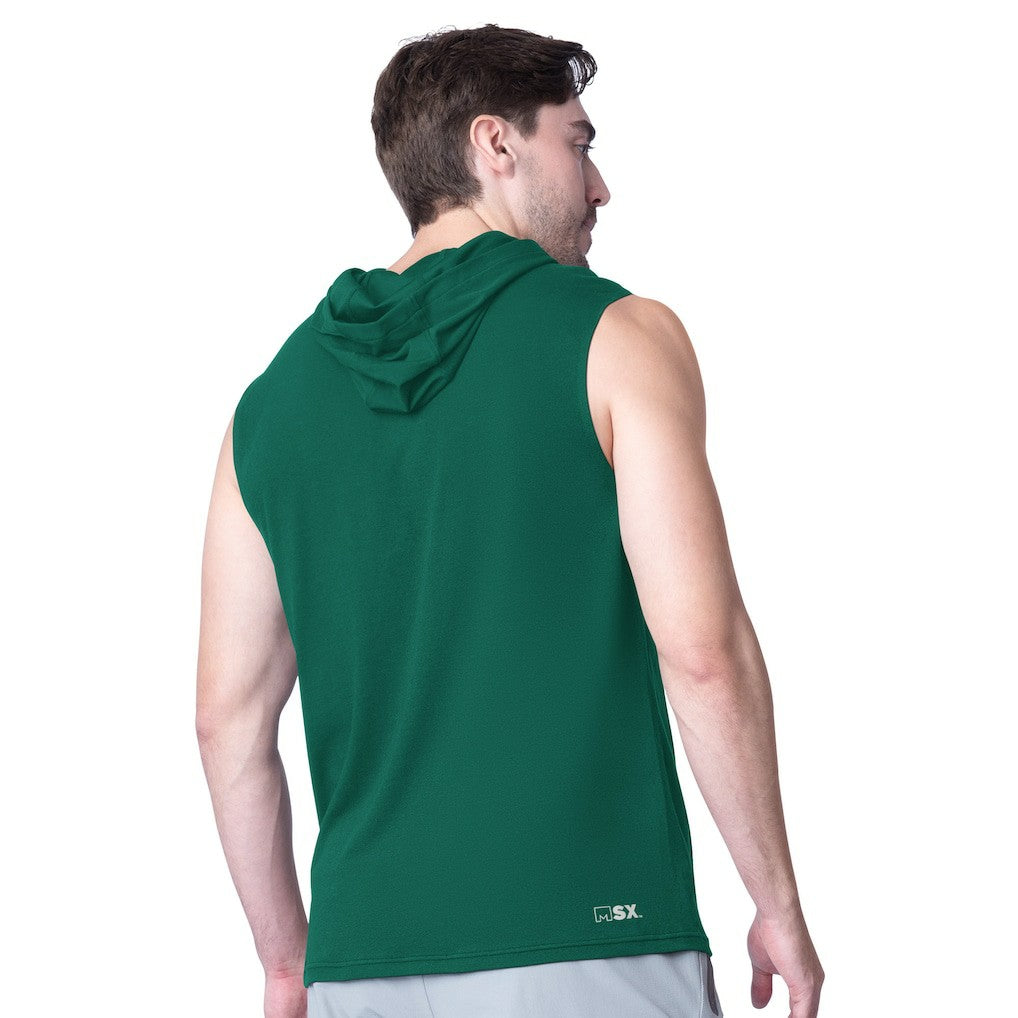 New York Jets MSX by Michael Strahan Action Sleeveless Pullover Hoodie - Green - NFL