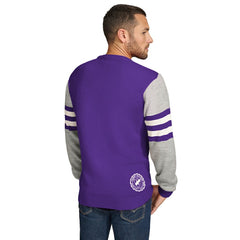 Minnesota Vikings Tommy Hilfiger Acrylic Crewneck Pullover Sweater - Purple/Heather Gray - NFL