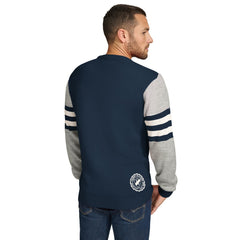 Tennessee Titans Tommy Hilfiger Acrylic Crewneck Pullover Sweater - Navy/Heather Gray - NFL