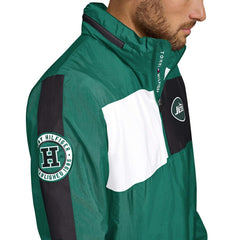 New York Jets Tommy Hilfiger Gael Lightweight Half-Zip Hoodie Jacket - Green - NFL